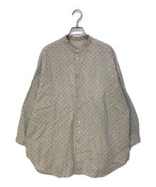 nest Robe（ネストローブ）の古着「リネンドットプリントシャツ」｜ベージュ