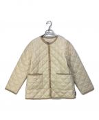 Traditional Weatherwear×Demi-Luxe Beamsトラディショナルウェザーウェア×デミルクス ビームス）の古着「ARKLEY/ノーカラーキルティングジャケット」｜アイボリー