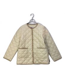 Traditional Weatherwear×Demi-Luxe Beams（トラディショナルウェザーウェア×デミルクス ビームス）の古着「ARKLEY/ノーカラーキルティングジャケット」｜アイボリー