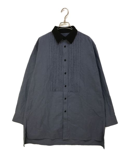 Y's（ワイズ）Y's (ワイズ) コットンロングプリーツシャツ グレー サイズ:2の古着・服飾アイテム