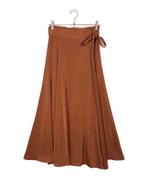 CHAOS（カオス）CHAOS (カオス) ニーベルキュプララップスカート ブラウン サイズ:36の古着・服飾アイテム