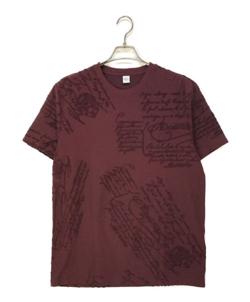 Berluti（ベルルッティ）Berluti (ベルルッティ) カリグラフィ クルーネックTシャツ レッド サイズ:Lの古着・服飾アイテム