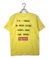 SUPREME (シュプリーム) BAD BRAINS (バッドブレインズ) Logo Tee イエロー サイズ:L：12000円