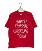 SUPREMEシュプリーム）の古着「world famous ワールドフェイマス tシャツ」｜レッド