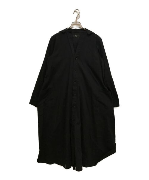 Y's（ワイズ）Y's (ワイズ) シャツワンピース ブラック サイズ:1の古着・服飾アイテム