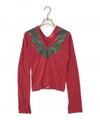 Vivienne Westwood RED LABELヴィヴィアンウエストウッドレッドレーベル）の古着「VネックTシャツ」｜レッド