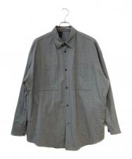 N.HOOLYWOOD (エヌ ハリウッド) オーバーサイズシャツ グレー サイズ:40