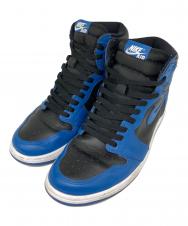 NIKE (ナイキ) AIR JORDAN 1 RETRO HIGH OG ハイカットスニーカー DARK MARINA BLUE/BLA サイズ:28.5