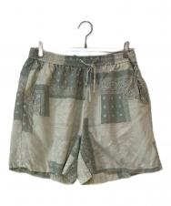 KITH (キス) Silk Lyocell Bandana Cedar Short グリーン サイズ:M