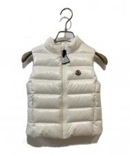 MONCLER (モンクレール) GHANY GILET ダウンベスト ホワイト サイズ:6