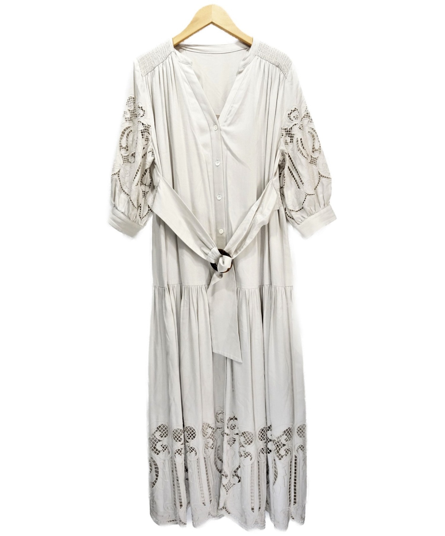 中古 古着通販 Diagram ダイアグラム カットワークティアードワンピース ベージュ サイズ 36 ブランド 古着通販 トレファク公式 Trefac Fashion