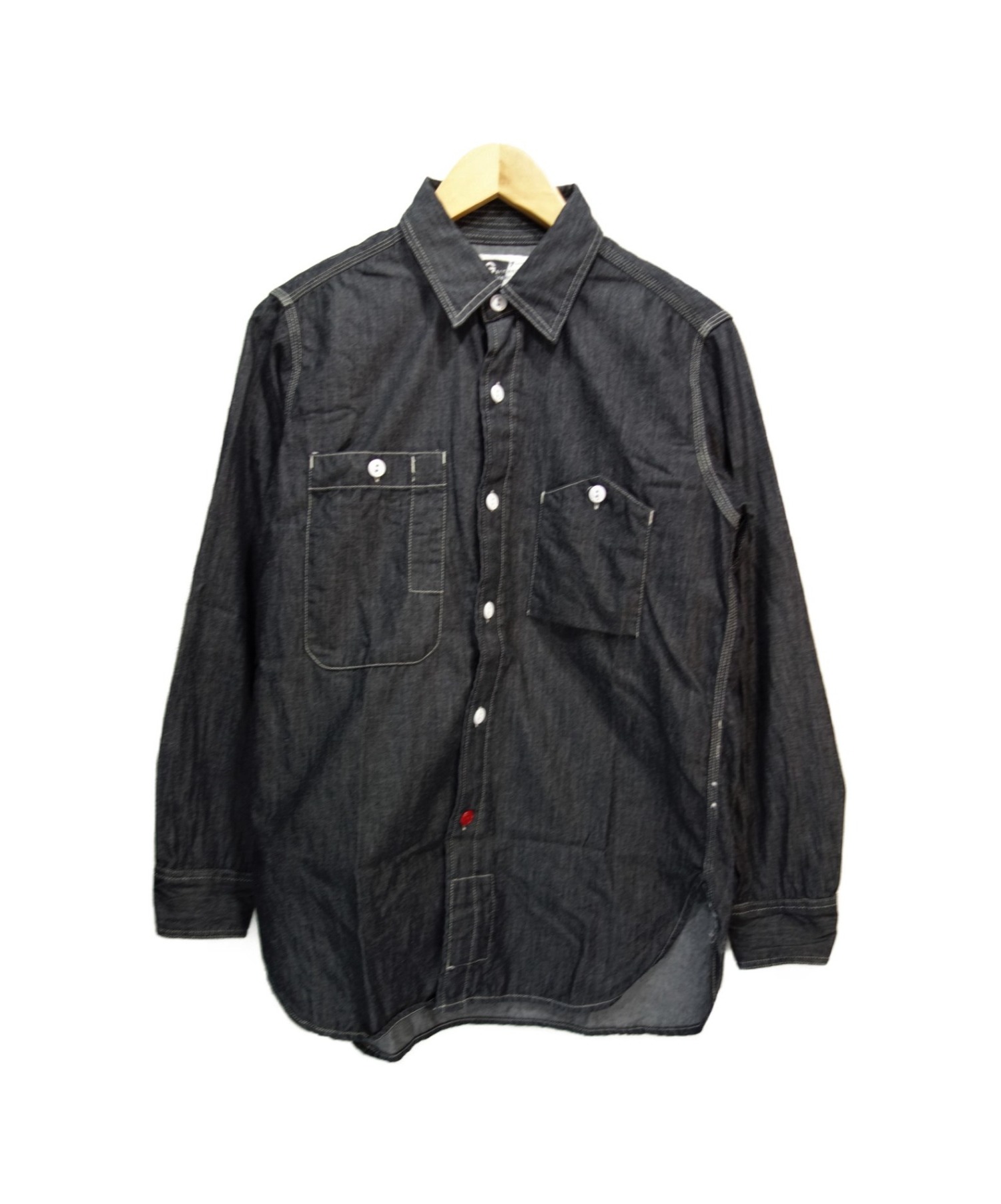 中古 古着通販 Engineered Garments エンジニアードガーメンツ 山ポケットワークシャツ ネイビー サイズ 1 旧タグ ブランド 古着通販 トレファク公式 Trefac Fashion