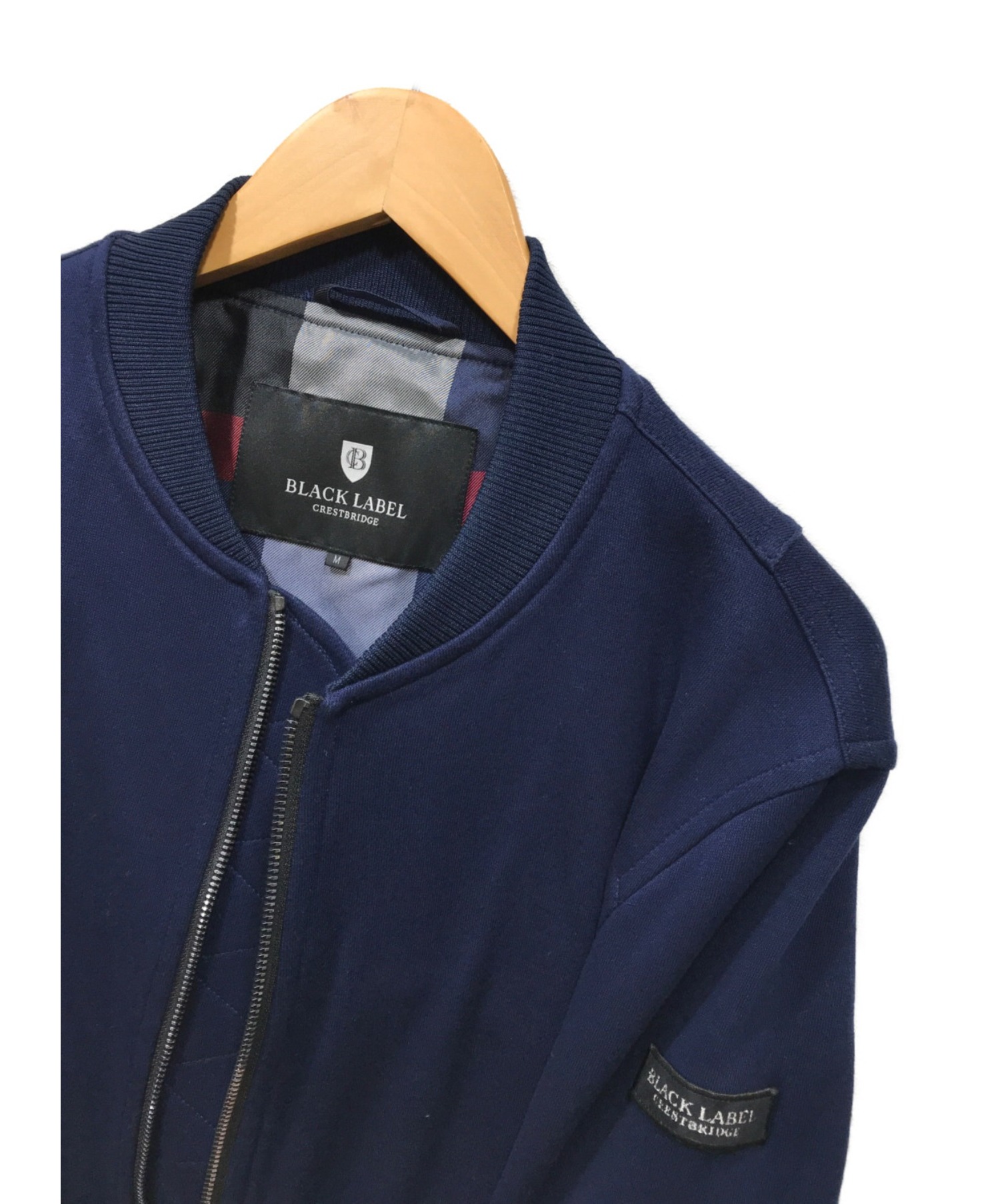 BLACK LABEL CRESTBRIDGE◇ナイロンジャケット/M/ナイロン/BLK/51F05
