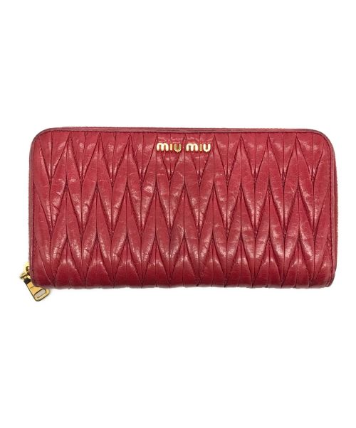 中古 古着通販 Miu Miu ミュウミュウ 長財布 レッド ブランド 古着通販 トレファク公式 Trefac Fashion