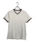 MONCLER（モンクレール）の古着「VネックTシャツ」｜ホワイト