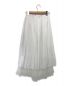 Fabiana Filippi (ファビアナフィリッピ) プリーツ裾チュールスカート ホワイト サイズ:6/ XXS：7800円