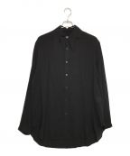 Yohji Yamamoto pour homme（）の古着「襟デザインシャツ」｜ブラック