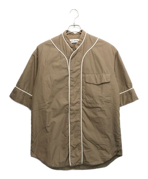 UMIT BENAN（ウミットベナン）UMIT BENAN (ウミットベナン) ベースボールシャツ ベージュ サイズ:46の古着・服飾アイテム