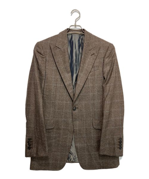 ARMANI COLLEZIONI（アルマーニ コレツィオーニ）ARMANI COLLEZIONI (アルマーニ コレツィオーニ) テーラードジャケット ブラウン サイズ:46Rの古着・服飾アイテム