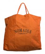 NOMADISノマディス）の古着「ロゴリバーシブルトートバッグ」｜オレンジ