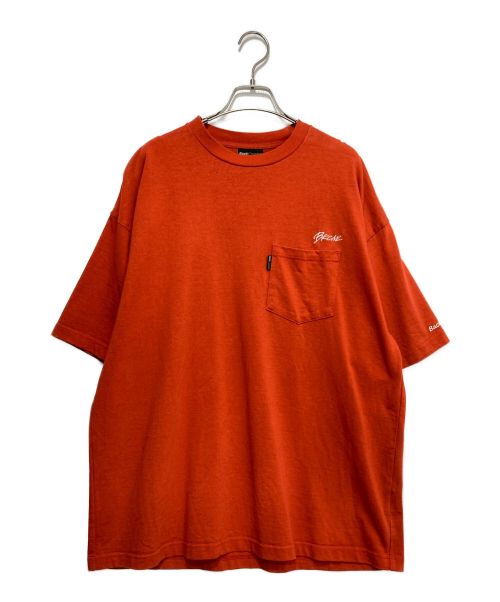 BACK CHANNEL（バックチャンネル）BACK CHANNEL (バックチャンネル) BKCNLロゴ 刺繍Tシャツ/ポケットTシャツ レッド サイズ:XXLの古着・服飾アイテム