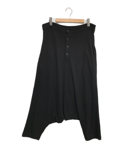 Y's（ワイズ）Y's (ワイズ) FLEECE SAROUEL PANTS ブラック サイズ:2の古着・服飾アイテム