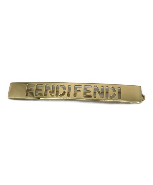 FENDI（フェンディ）FENDI (フェンディ) ヘアクリップ ゴールドの古着・服飾アイテム
