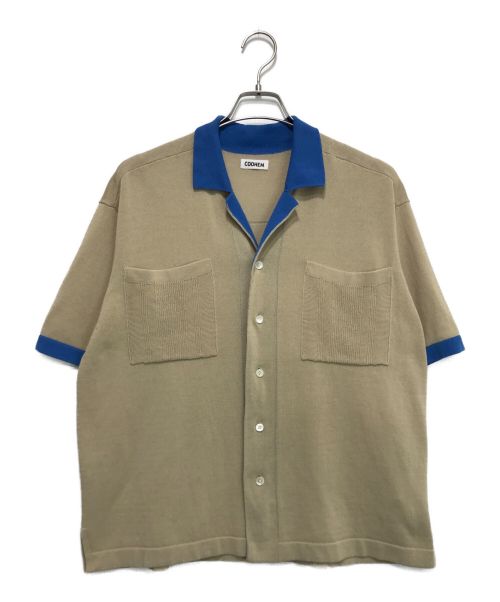 Coohem（コーヘン）Coohem (コーヘン) ニットシャツ ベージュ サイズ:Mの古着・服飾アイテム