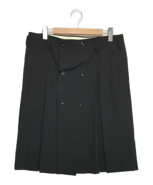 COMME des GARCONS HOMME PLUS（コムデギャルソンオムプリュス）COMME des GARCONS HOMME PLUS (コムデギャルソンオムプリュス) テーラードスカート ブラック サイズ:Lの古着・服飾アイテム