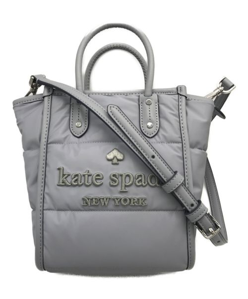 Kate Spade（ケイトスペード）Kate Spade (ケイトスペード) エラ パフィー ファブリック ミニ トート グレーの古着・服飾アイテム