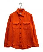 OUTERKNOWNアウターノーン）の古着「Chroma Blanket Shirt」｜オレンジ