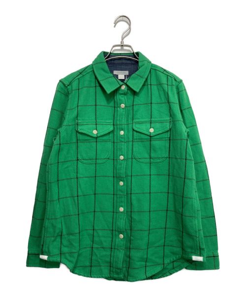 OUTERKNOWN（アウターノーン）OUTERKNOWN (アウターノーン) Blanket Shirt グリーン サイズ:XSの古着・服飾アイテム