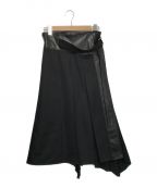 UNITED TOKYOユナイテッドトウキョウ）の古着「オプアートフラックプリーツスカート」｜ブラック