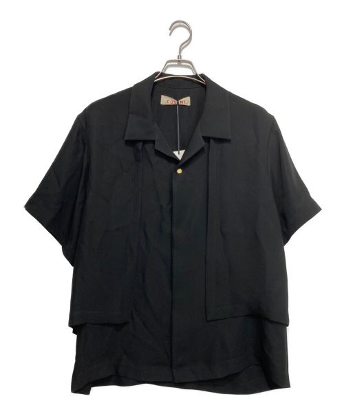 CULLNI（クルニ）CULLNI (クルニ) オープンカラーフラップシャツ ブラック サイズ:1の古着・服飾アイテム