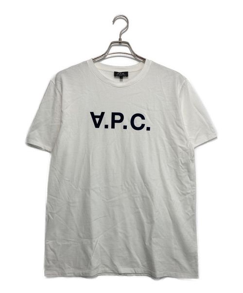 A.P.C.（アーペーセー）A.P.C. (アー・ペー・セー) ロゴTシャツ ホワイト サイズ:Lの古着・服飾アイテム