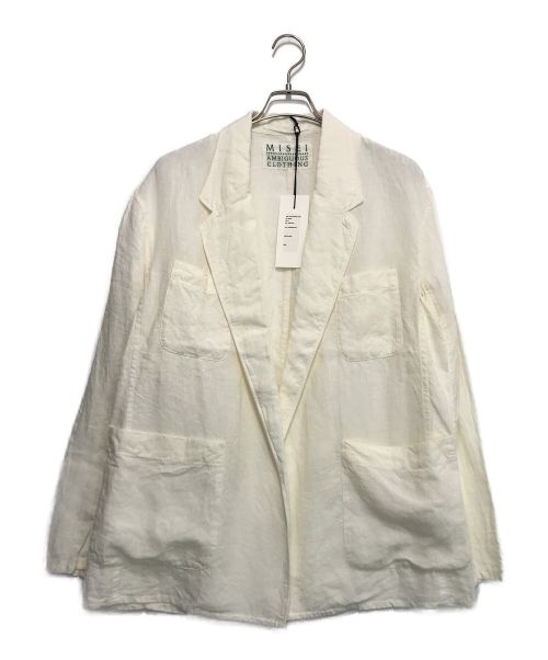 MISEI（ミセイ）MISEI (ミセイ) Linen Buttonsless Jacket ベージュ サイズ:F 未使用品の古着・服飾アイテム