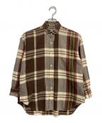INDIVIDUALIZED SHIRTSインディビジュアライズドシャツ）の古着「チェックシャツ」｜ブラウン