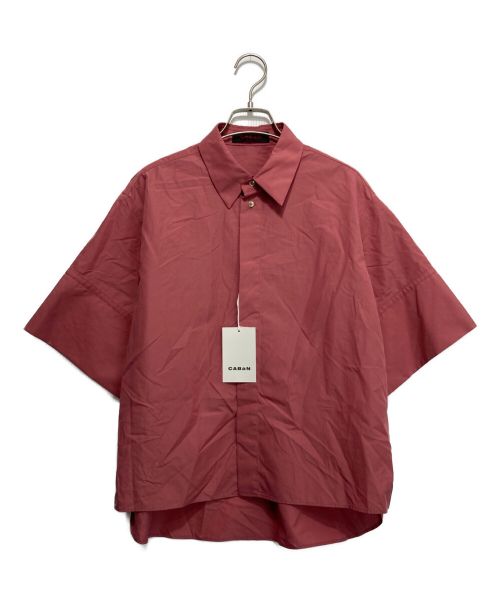 CABAN（キャバン）CABaN (キャバン) コットンシャンブレー ハーフスリーブシャツ ピンク サイズ:Fの古着・服飾アイテム