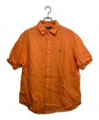 POLO RALPH LAURENポロ・ラルフローレン）の古着「リネン半袖シャツ」｜オレンジ