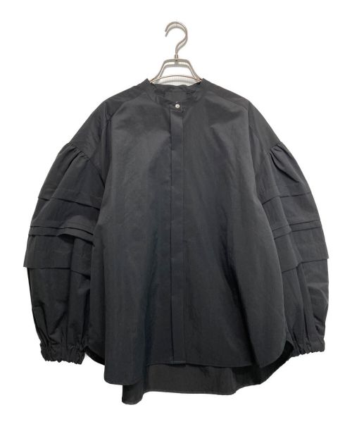 N.O.R.C（ノーク）N.O.R.C (ノーク) タックボリュームスリーブブラウス ブラック サイズ:2の古着・服飾アイテム