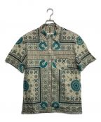 BINDUビンドゥ）の古着「Indian cotton pattern S/S シャツ」｜アイボリー