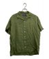 POLO RALPH LAUREN（ポロ・ラルフローレン）の古着「リネンオープンカラーシャツ」｜グリーン