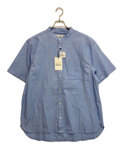 Barbour（バブアー）Barbour (バブアー) 半袖バンドカラーシャツ スカイブルー サイズ:L 未使用品の古着・服飾アイテム