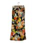 DRIES VAN NOTEN (ドリスヴァンノッテン) 花柄ビスコースパンツ ブラック×オレンジ サイズ:34：24000円
