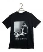 s'yte×久米繊維サイト×クメセンイ）の古着「S’TYTE STARE AT EACH OTHER YY T-SHIRT」｜ブラック