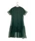 AKIRA NAKA (アキラナカ) レイヤーオーガンザドレス ワンピース グリーン サイズ:2：5800円