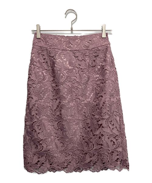 NARA CAMICIE（ナラカミーチェ）NARA CAMICIE (ナラカミーチェ) ファンシーカラーケミカルレースタイトスカート ピンク サイズ:1 未使用品の古着・服飾アイテム