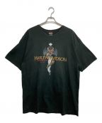 HARLEY-DAVIDSONハーレーダビッドソン）の古着「スネークダガーTシャツ」｜ブラック