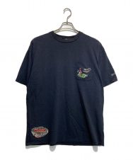 PARIS SAINT-GERMAIN (パリ・サン ジェルマン) PSGエンブレム刺繍 Tシャツ ネイビー サイズ:L