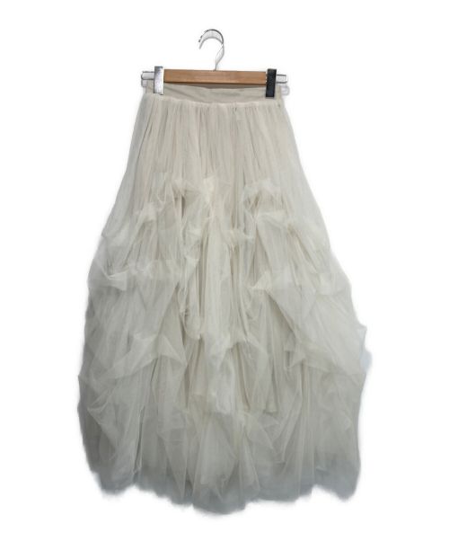 la belle etude（ラベルエチュード）la belle Etude (ラベルエチュード) Carrieチュールスカート ホワイト サイズ:FREEの古着・服飾アイテム